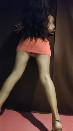 Sexy prom in pink short dress