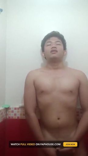 Hot Pinoy Twink Masturbation Under the Shower