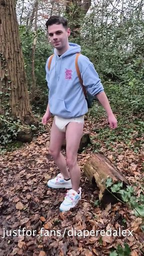 Outdoors Walk in Diaper