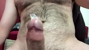 Gay Amateur Crown Cum Inside Condom During Hot Blowjob Session
