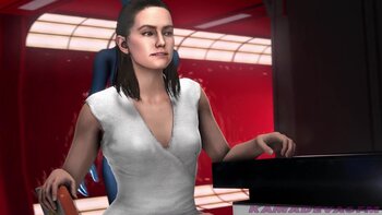 AnimatedNHorny - Futanari Fusion: Rey's Galaxy Creamed by Mass Effect's Futa
