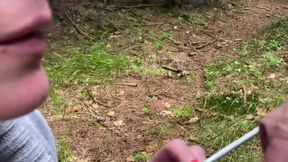 Blow Job and Smoking Two Cigarettes and Cum Shoot in My Mouth long com playing