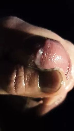 Jerking off a big dick