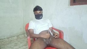 Royal Roy Playing with Big Black Dick Massaging and Cum