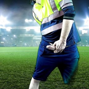 Linesman Can&#039;t Hide His Esteem For The Football Players (Fantasy) DIRTY DADDY VIDEO