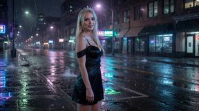 this beautiful blonde is fucked in the street by a big cock - ai generated content
