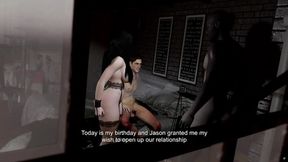 Fat mature MILF has her first group sex with horny 3D animation