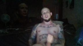 Tattoos, Muscle. Jerking Off