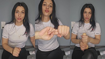 Отсоси себе сам, я бы еще попку тебе проткнула. 2 часть