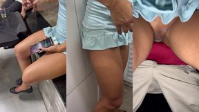 resenha com amigos do corno: a hotwife se exibiu e acabou sendo fundida no banheiro masculino, depois foi levada pro dogging onde deu pra cinco machos sedentos