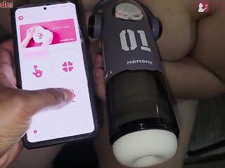 The SKULL CHAP toy from BEYOURLOVER is so realistic that he cums inside whilst I'm sucking his balls