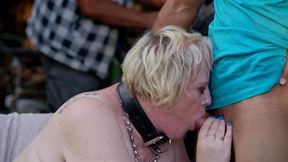 MATURE4K Kinky giantess Diana is having outdoor sex with 2 strangers