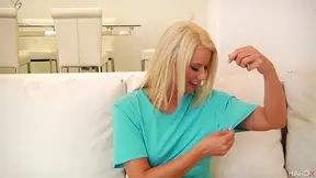 Hot Blonde Anikka Albrite Takes Two Cocks Before Getting Sandwiched & Faced