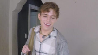 POV-film av tynn blond Michael Del Ray, anal knullet