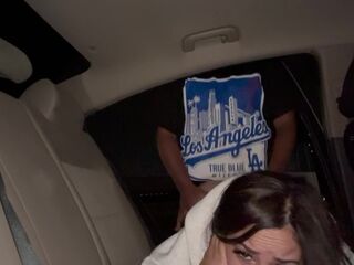 A quickie in the backseat