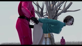 Squid game 3D COSPLAY - Fucking before eliminate her - SECOND LIFE