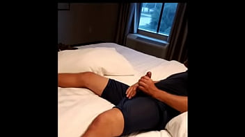 Wildjay jacking off in a hotel window