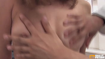 Horny dude plays with a Japanese babe and pleases her shaved pussy