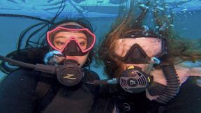 Pleasing Your Underwater Scuba Fetish with Nathalia and Raven