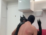 This weak man's dick was half mine so I turned his ass into a pussy with my TS BBC