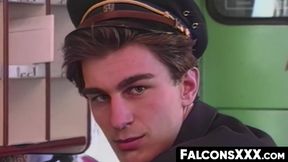 FalconsXXX.com - Alexander joins Kristof and Erich in a hungry cock-swapping session