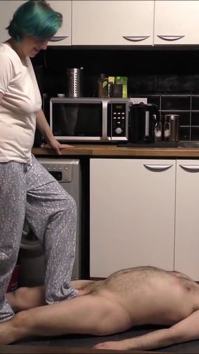 First time kitchen trampling