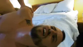 Eager twink begs for throbbing bareback dick