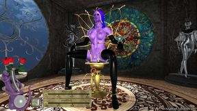 3d futanary dark elf masturbate on fantazy fuck-machine