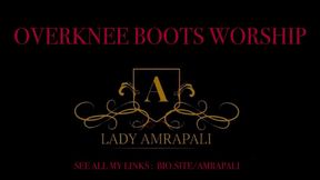 OVERKNEE BOOTS WORSHIP - BDSM - Female Domination LadyAmrapali Lack Leder Latex