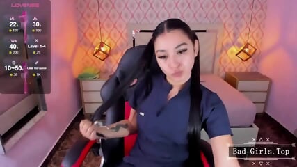 Latina prettty skinny busty teen webcam solo tease