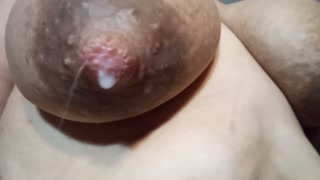 Engorged big tits solo stream breastmilk
