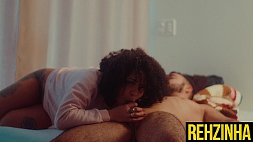 BBW sharing bed with Boss ends with Huge CUMSHOT - Rehzinha