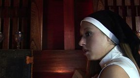 two nuns delta white and gabriela glazer share a cock during a naughty threesome