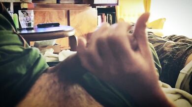 Slave pegging for loud orgasm with slow and perfect tease and denial handjob