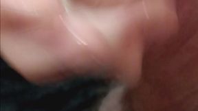 Stroking My Big Fat Cock To Move It On Over