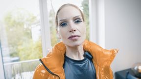 hot milf in nylons and winterjacket