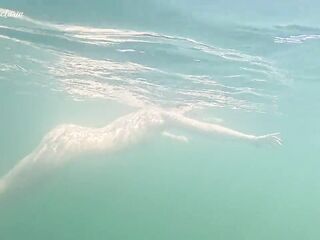 I secretly filmed naked swimming beauty with consummate body on my go pro camera