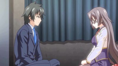 Upscale 60fps hentai porn with sexy Yoi and her sex buddy