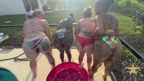 Creamy Custard Playtime: Savanna, Giana, Bleu & Livie Get Messy