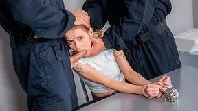 LAW4k. Chick was stopped by policemen who took her to station for fucking