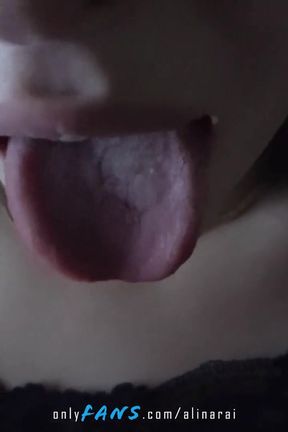 Stepdaddy, don't stick your dick so deep, my throat will hurt