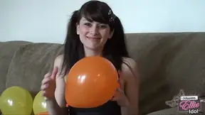 NAIL POPPING WHITE, ORANGE, AND YELLOW BALLOONS 720P