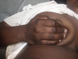 Teasing my teat then rubbing my snatch makes me have multiple orgasms