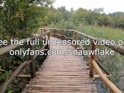 Risky Outdoor Sex - Bareback Lakeside Fuck For Snauwflake