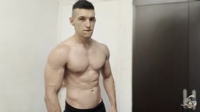 Straight guy worships my orders giving hot body