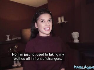 Cheating girlfriend leaves party for POV try-out with stranger - Public Agent