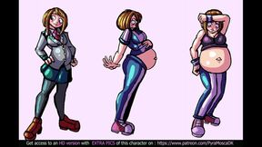 Pregnant Anime Babe Enjoys Belly Expansion Pleasure Scenes