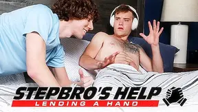 Stepbro Catches Muscle Hunk Mid-Masturbation — Steamy Clash with Scott Finn Cristiano
