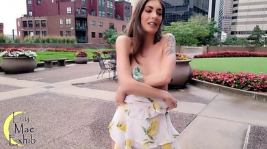 Leaked upskirt compilation shows hotwife flashing panties in public