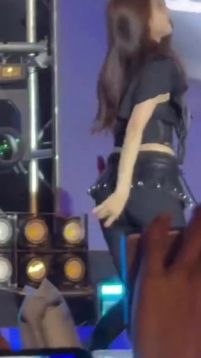 Korean k-pop fan takes off her clothes